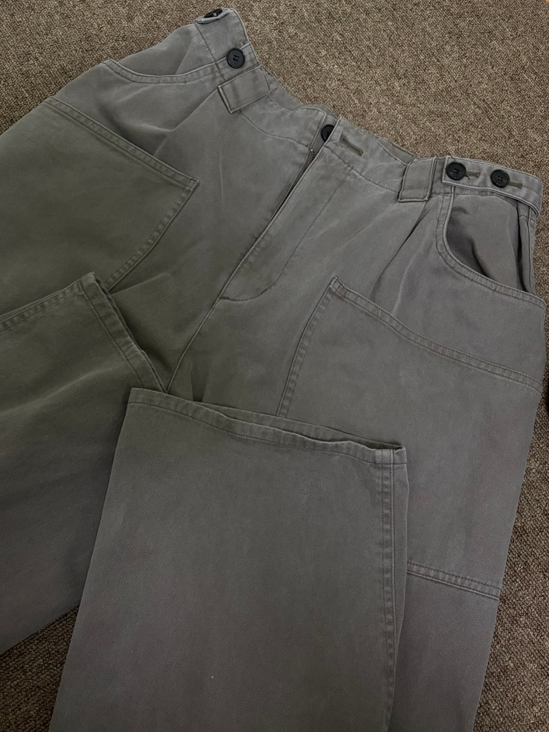 [S] 아트이프액츠 프렌치 워크웨어 팬츠 빈티지 브라운 상품이미지2