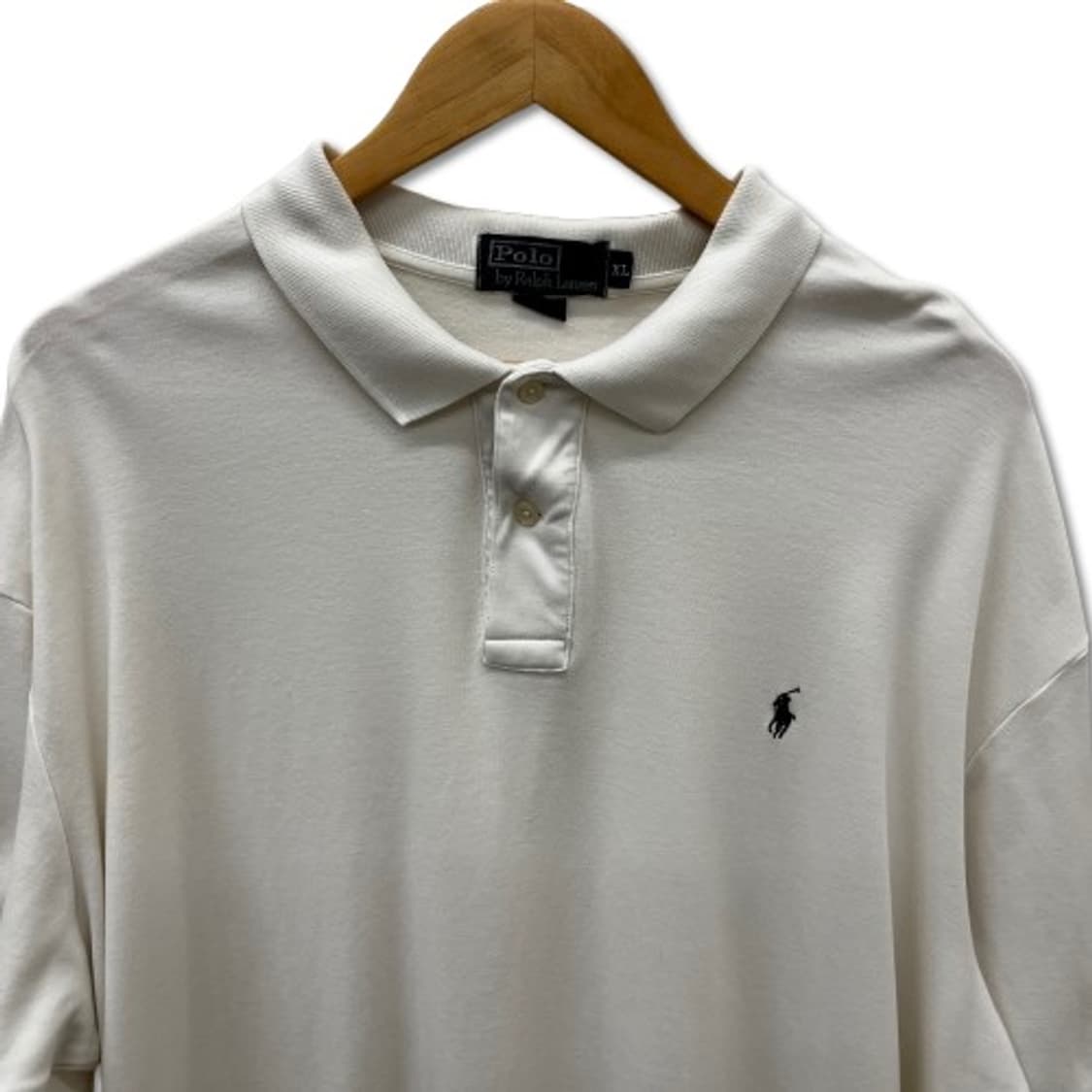 폴로 랄프로렌 반팔 카라 화이트 티셔츠 상품이미지3