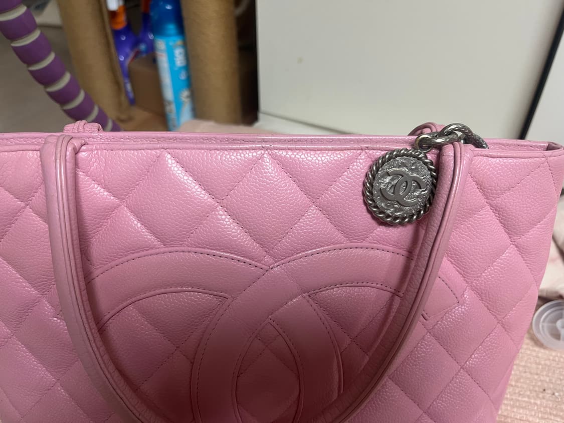 빈티지 샤넬 캐비어 코인백 핑크 상품이미지5