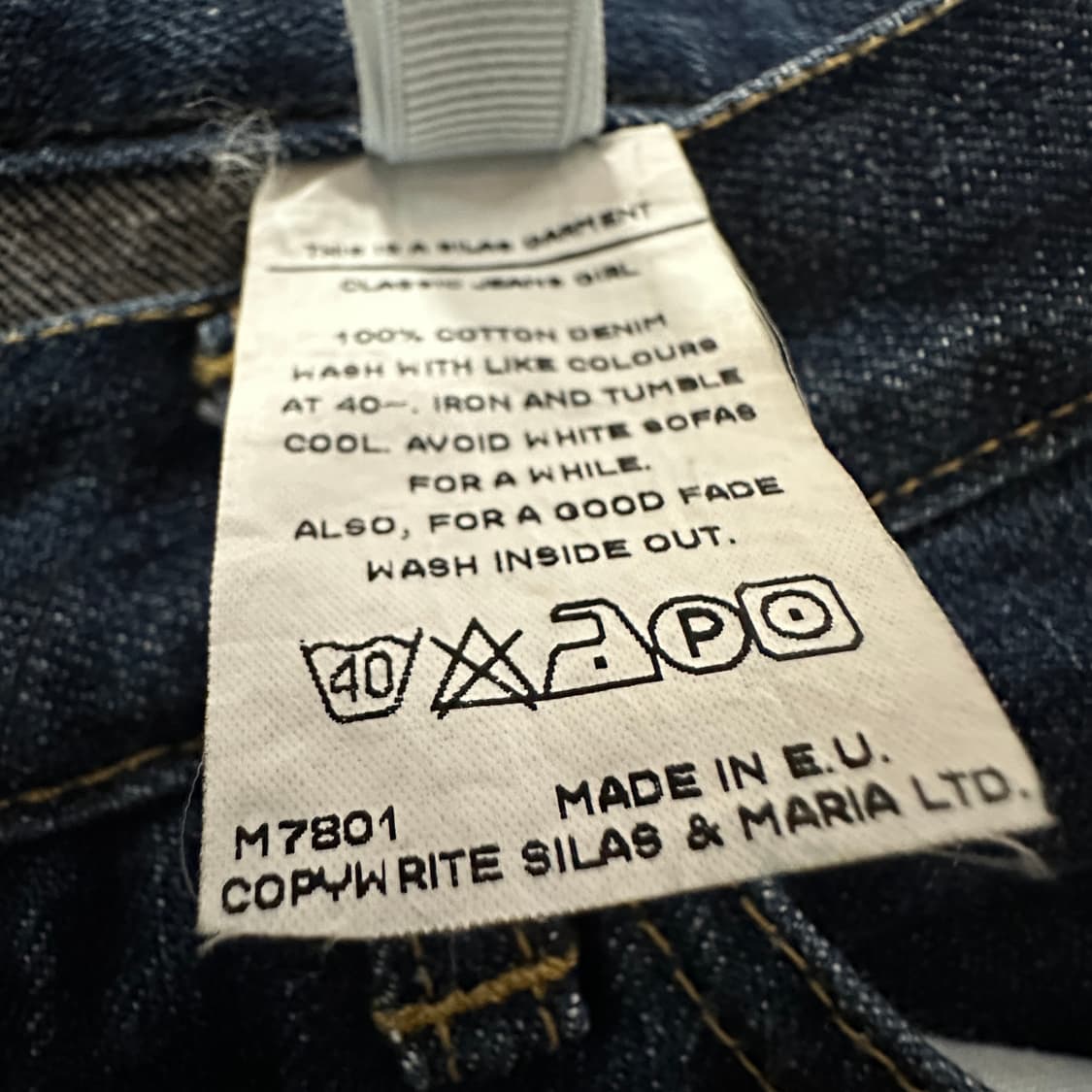 SILAS europe made vintage denim pants 상품이미지5