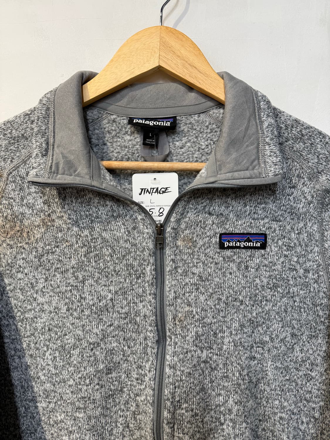파타고니아 그레이 플리스 집업 상품이미지2