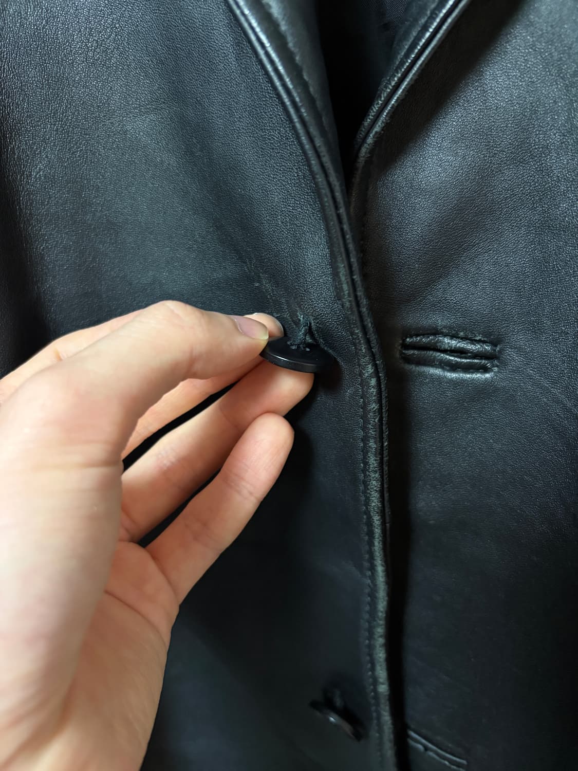 램스킨 레더 블레이저 자켓 상품이미지6