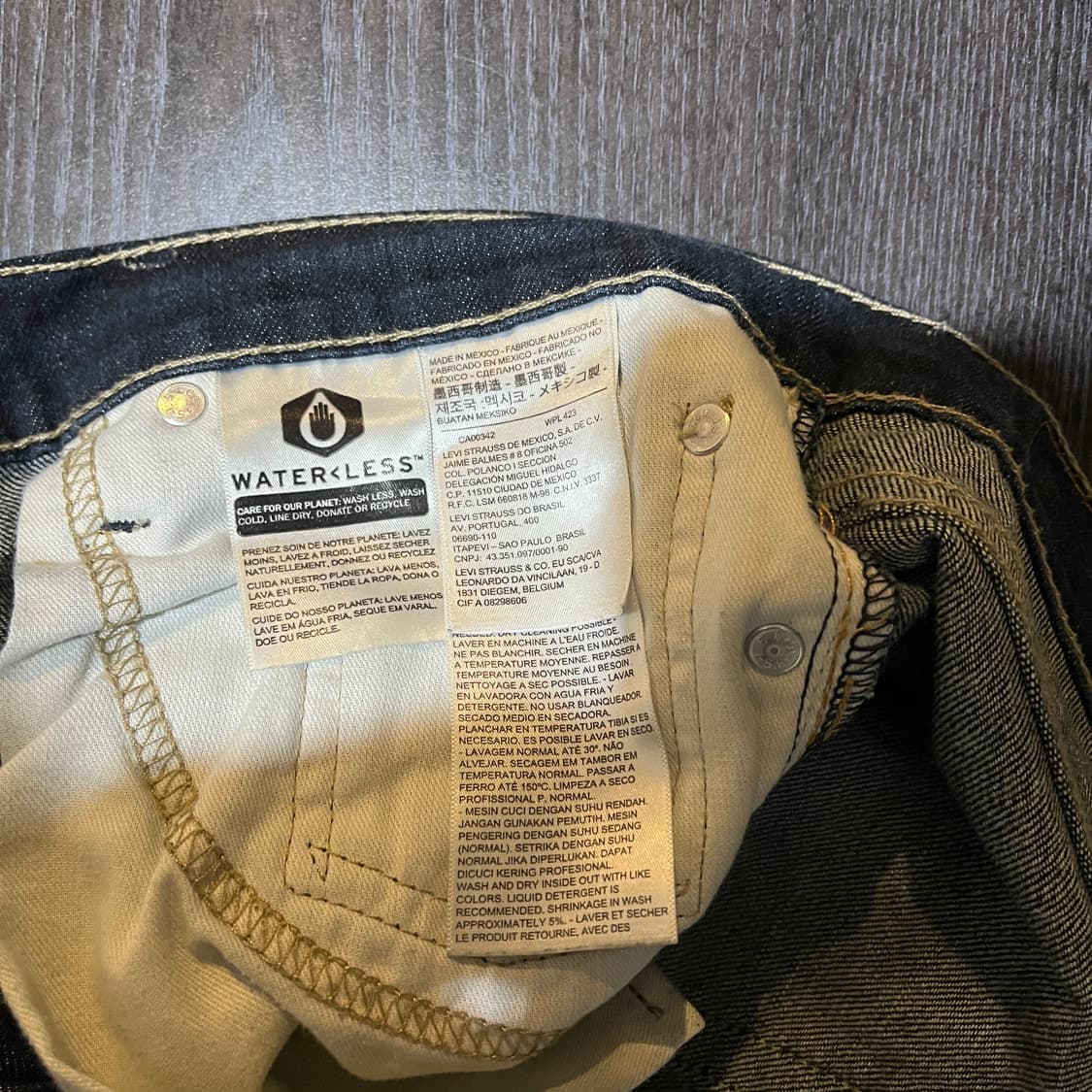 (32/30) 리바이스 511 진청 슬림 스트레이트진 데님 청바지 상품이미지8