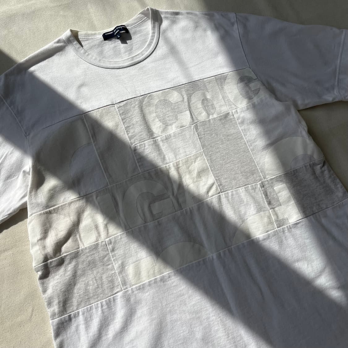 꼼데가르송옴므 AD2018 패치워크 로고 티셔츠 상품이미지3