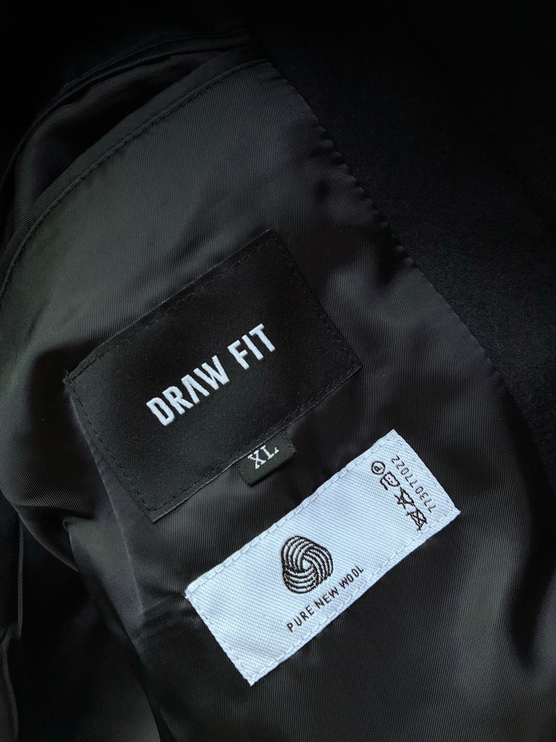 (XL) 드로우핏 프리미어 퓨어 캐시미어 발마칸 코트 [D.NAVY] 상품이미지10