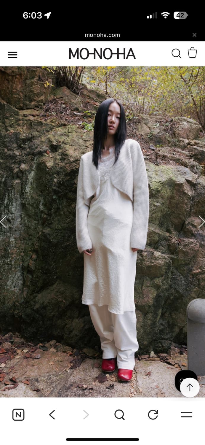 모노하 레이스 실키 원피스 드레스 상품이미지2