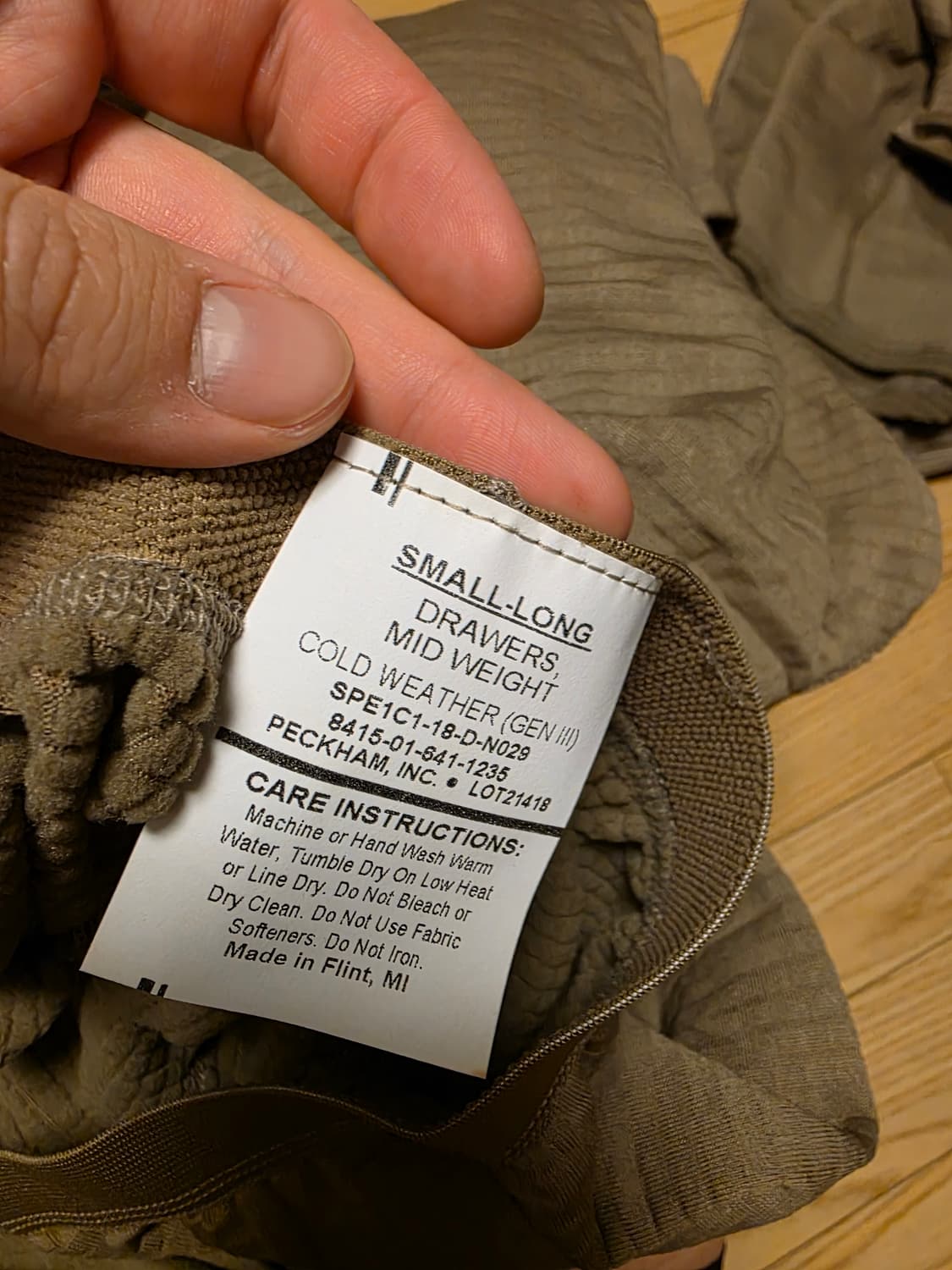 미군 와플 내복 세트 상품이미지7