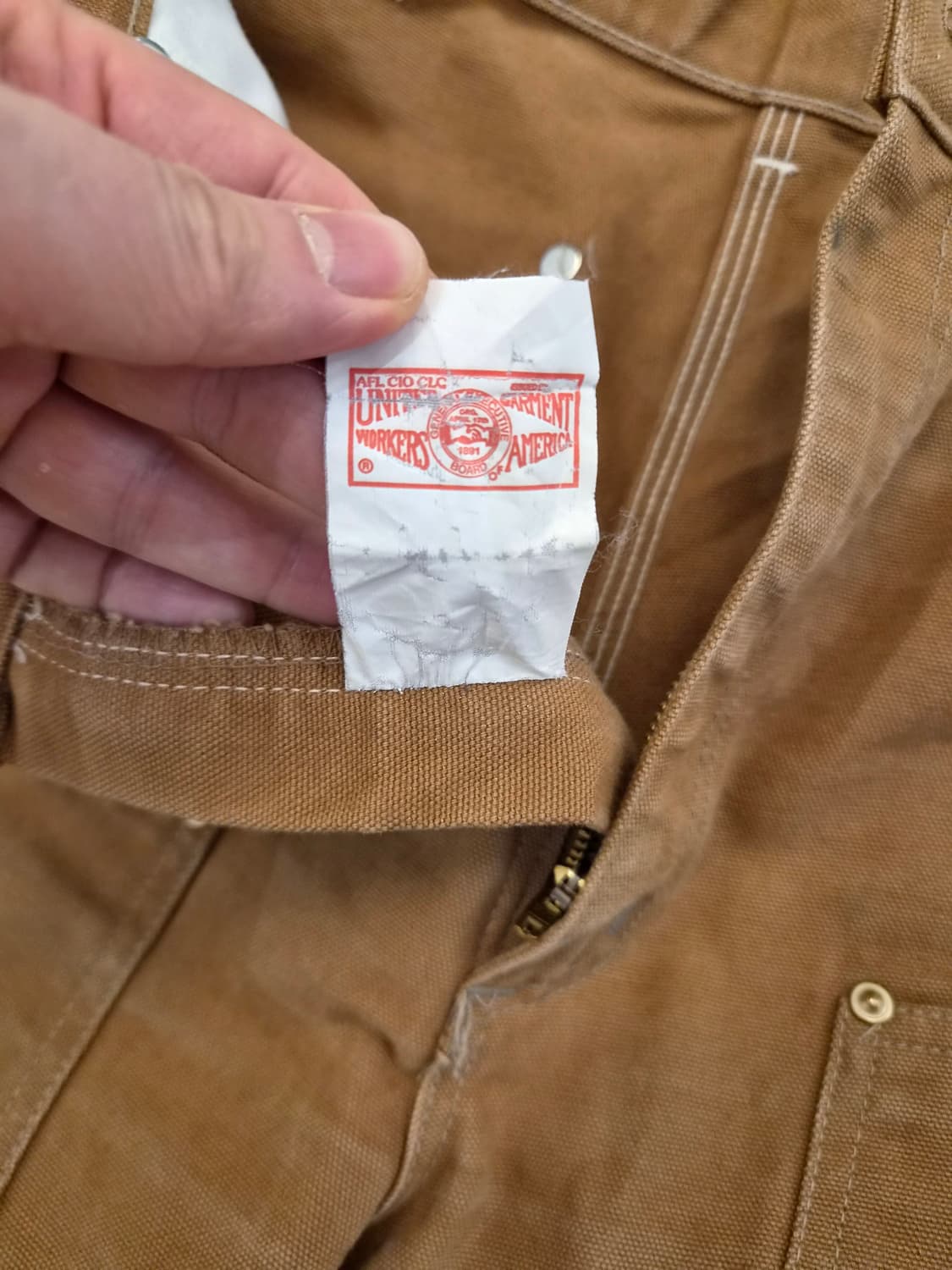 빈티지 바람개비라벨 칼하트 더블니 브라운 34×30 상품이미지9