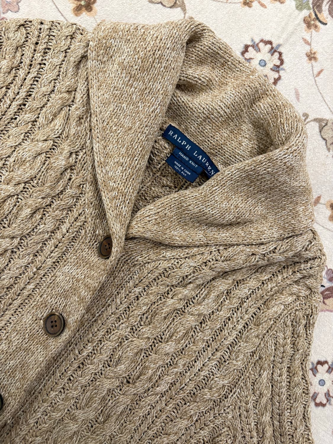 폴로랄프로렌 숄카라 케이블니트 가디건 상품이미지3