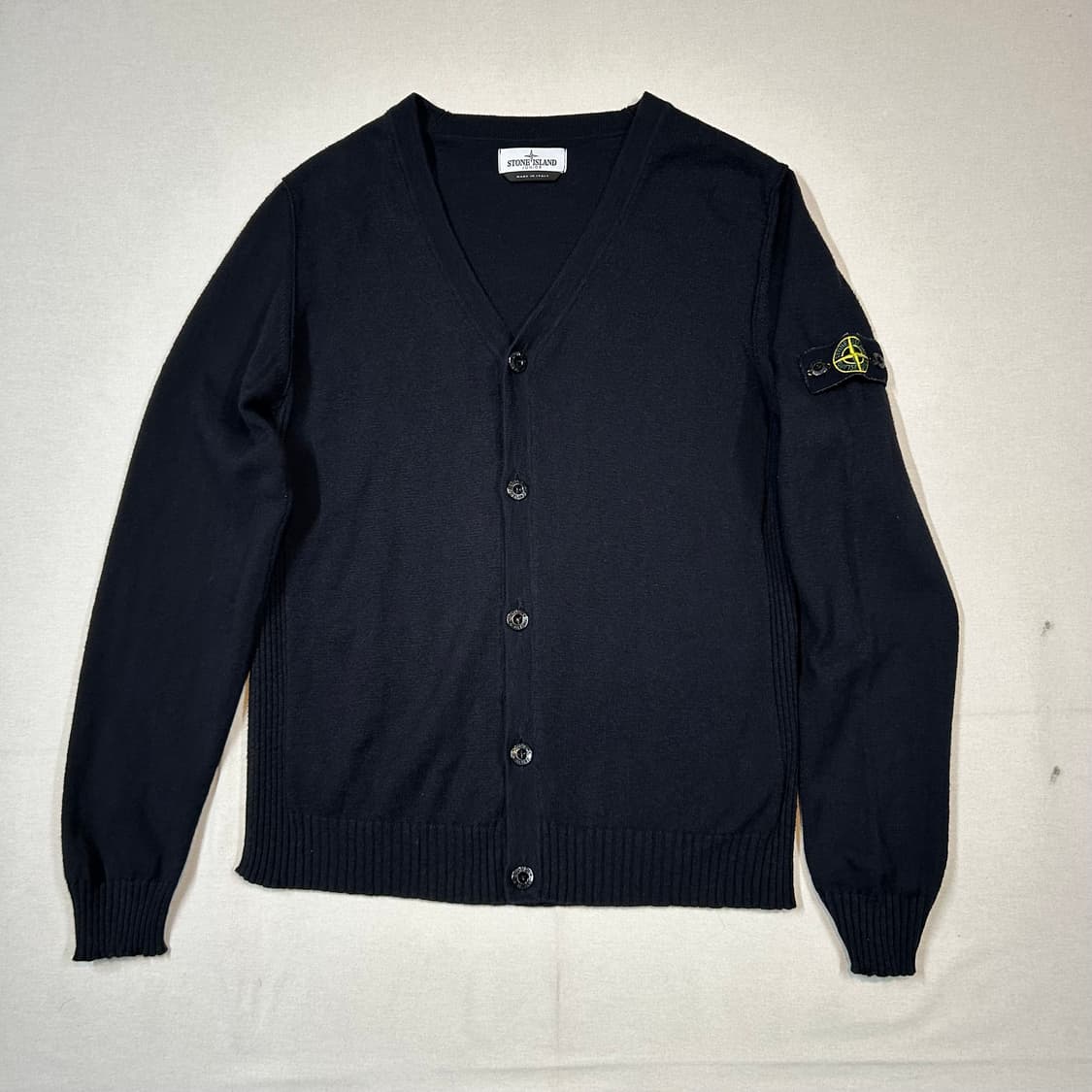 여S) 스톤아일랜드 주니어 블랙 와펜 가디건 정품 상품이미지1