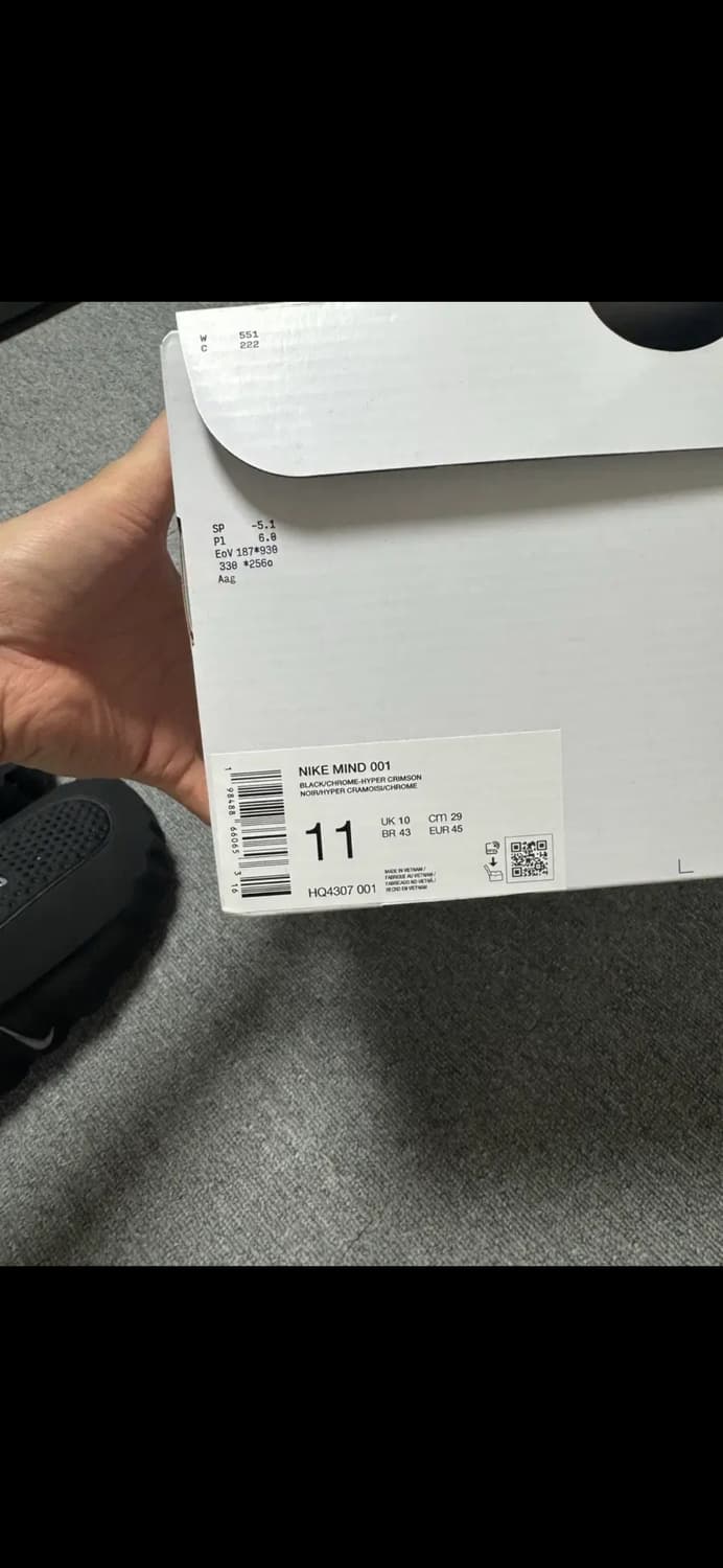 (290)나이키 마인드 001 블랙 판매합니다 상품이미지6