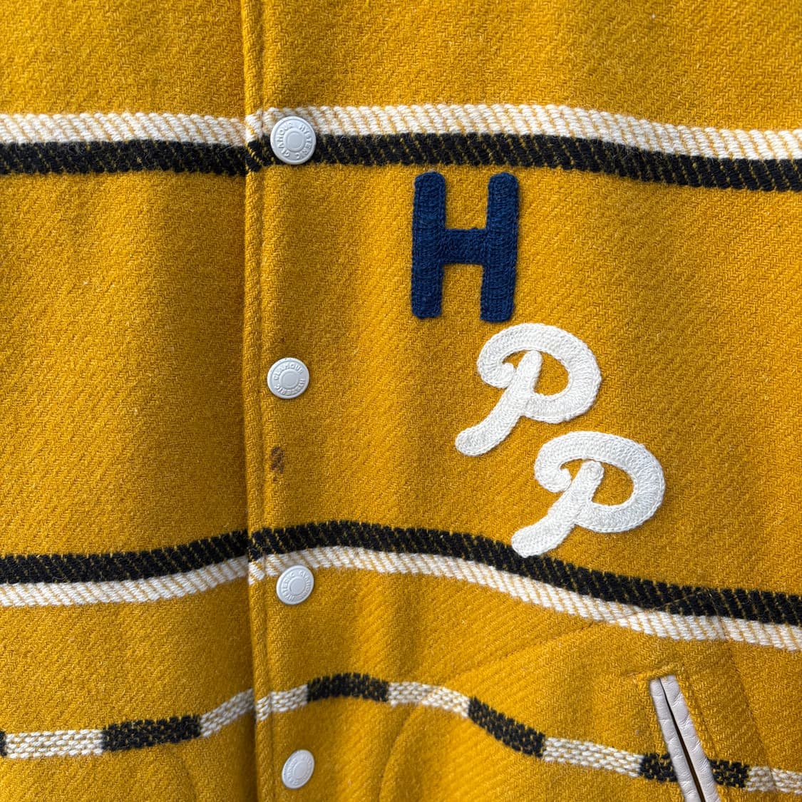 히스테릭글래머 노랑 HPP 바시티 자켓 상품이미지3