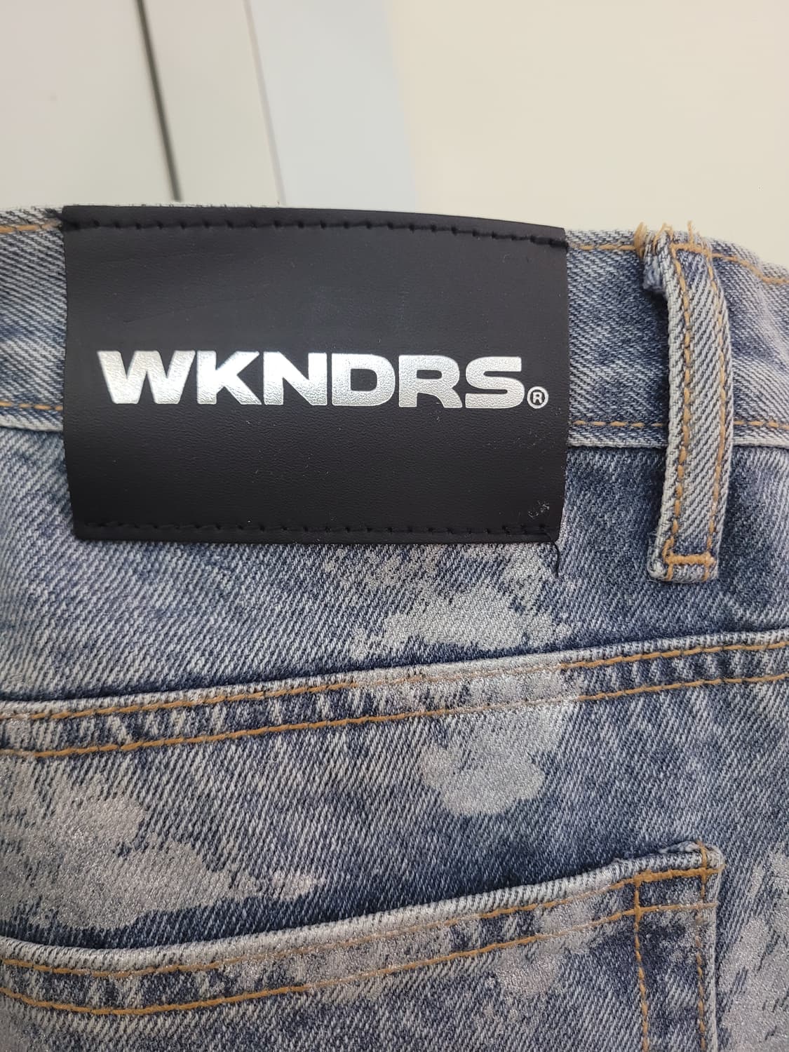 위캔더스 스컬 데님팬츠 XL사이즈 상품이미지7