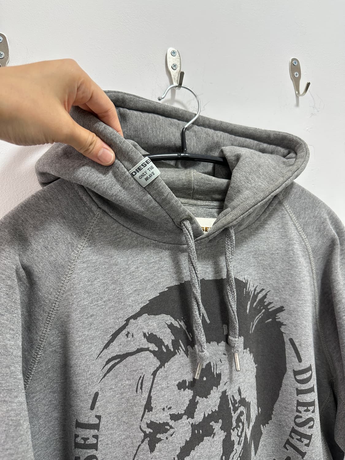 Diesel indian gray hoodie 상품이미지4