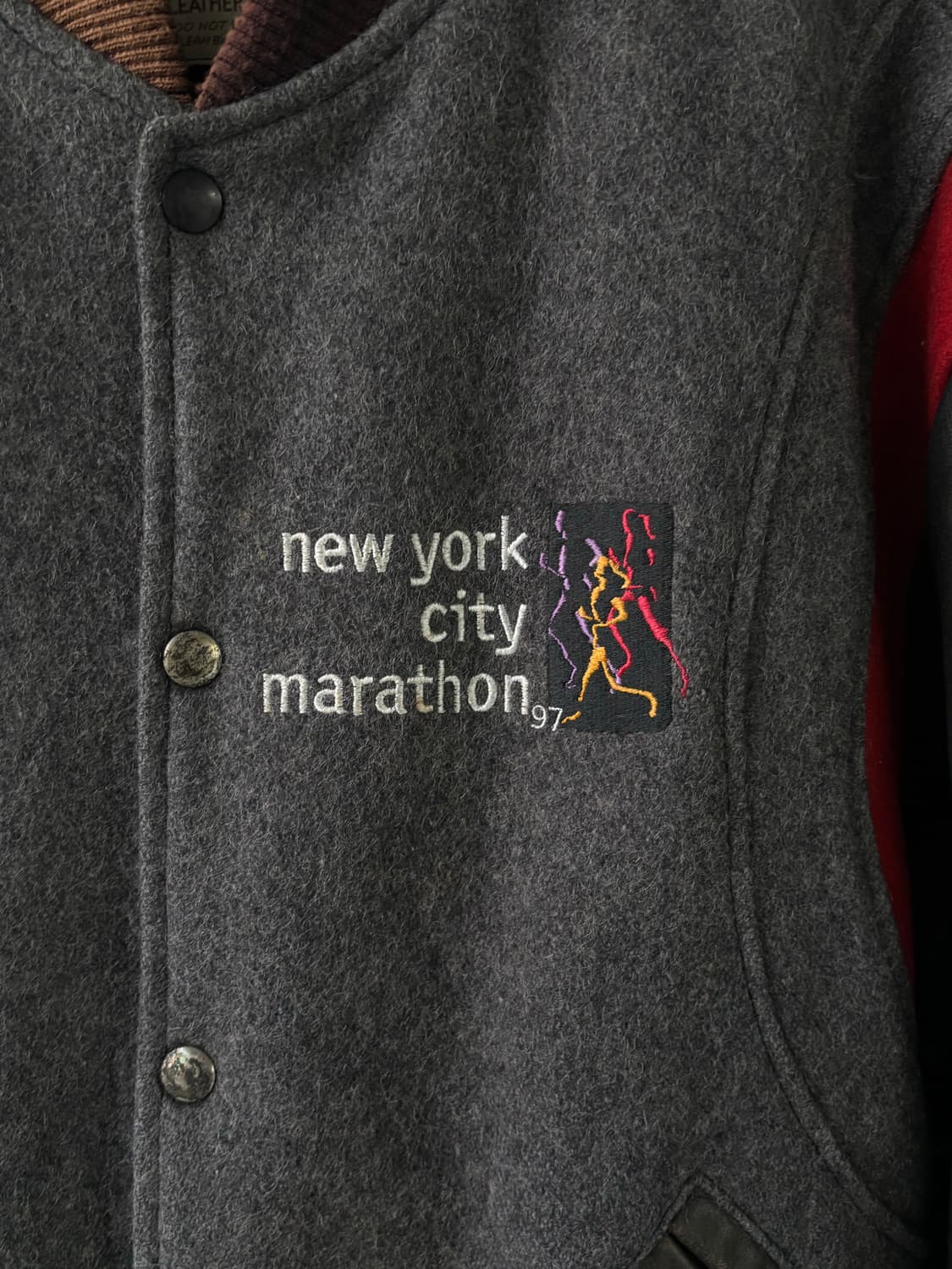 1997년 뉴욕 시티 마라톤 바시티 재킷 상품이미지7