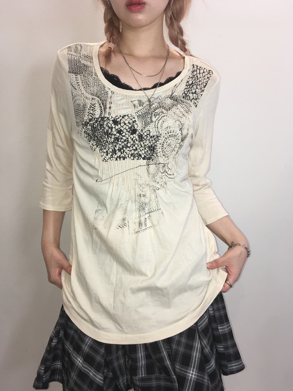 jpn vintage smoke pattern t shirt 상품이미지2