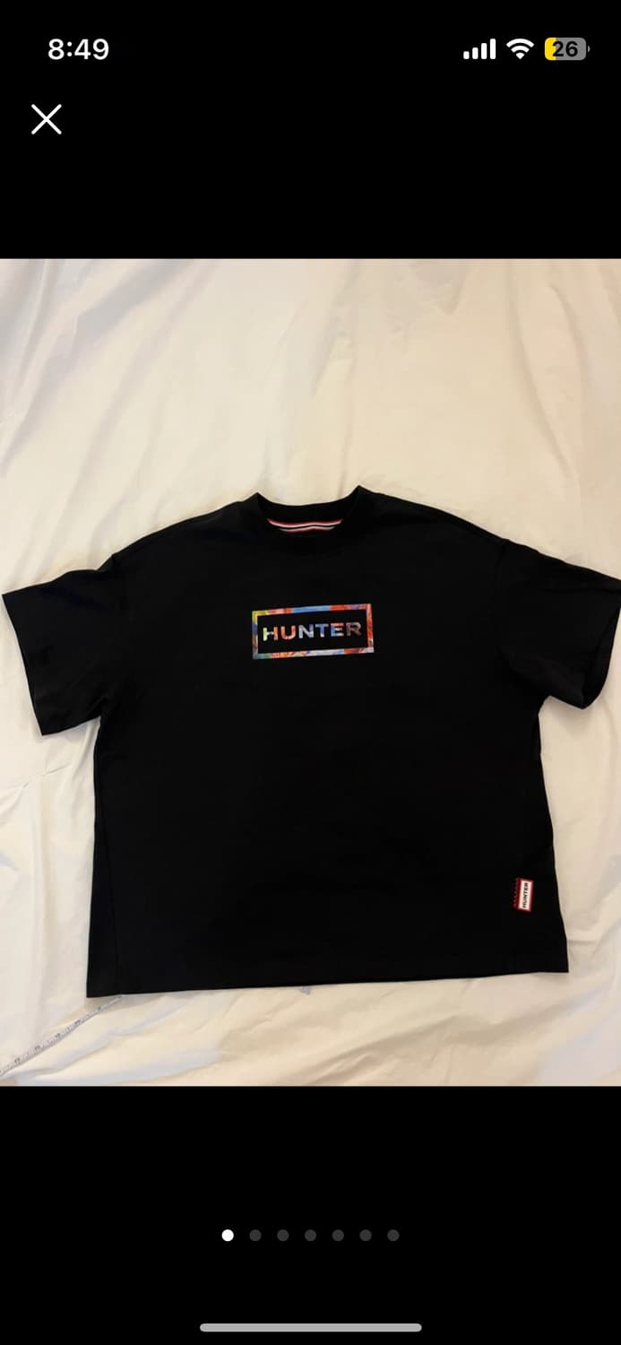 HUNTER 헌터 블랙 티셔츠 M 상품이미지1