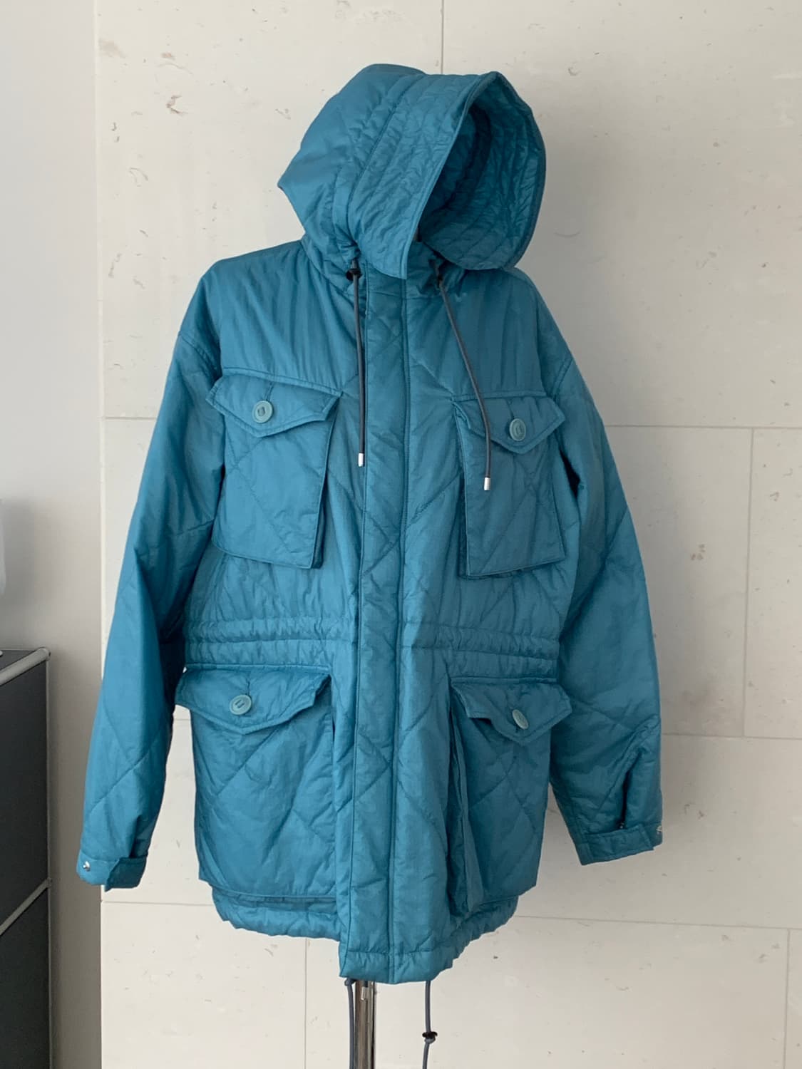 오라리 퀼티드 슈퍼 라이트 나일론 립스탑 필드 블루종 4size 상품이미지2