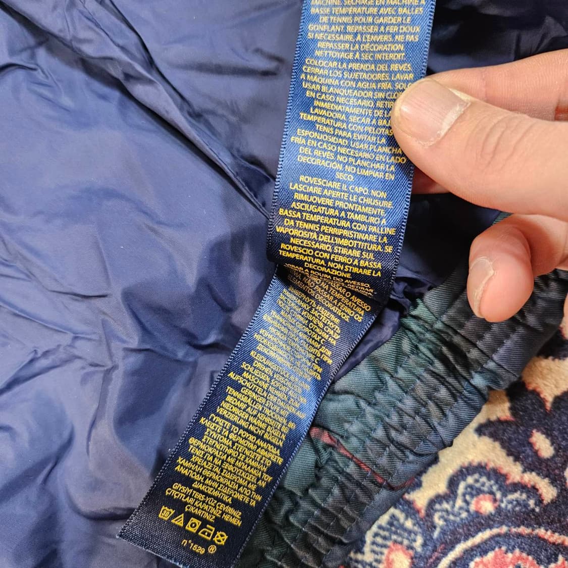 폴로랄프로렌 시그니쳐 타탄체크 덕다운 후드 패딩 상품이미지9