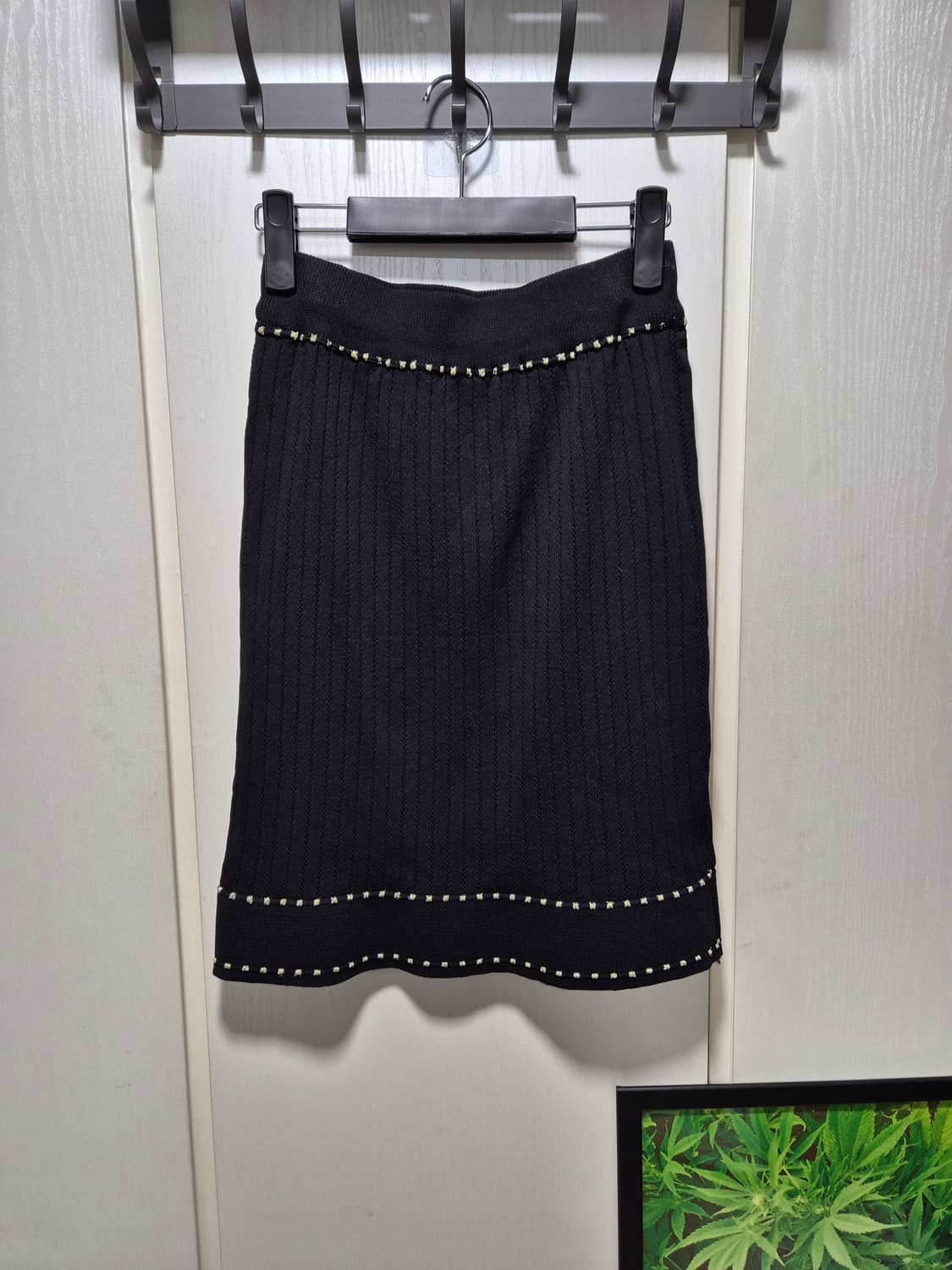 (세일)(새상품)vtg니트 스커트 투피스 세트 블랙 상품이미지9