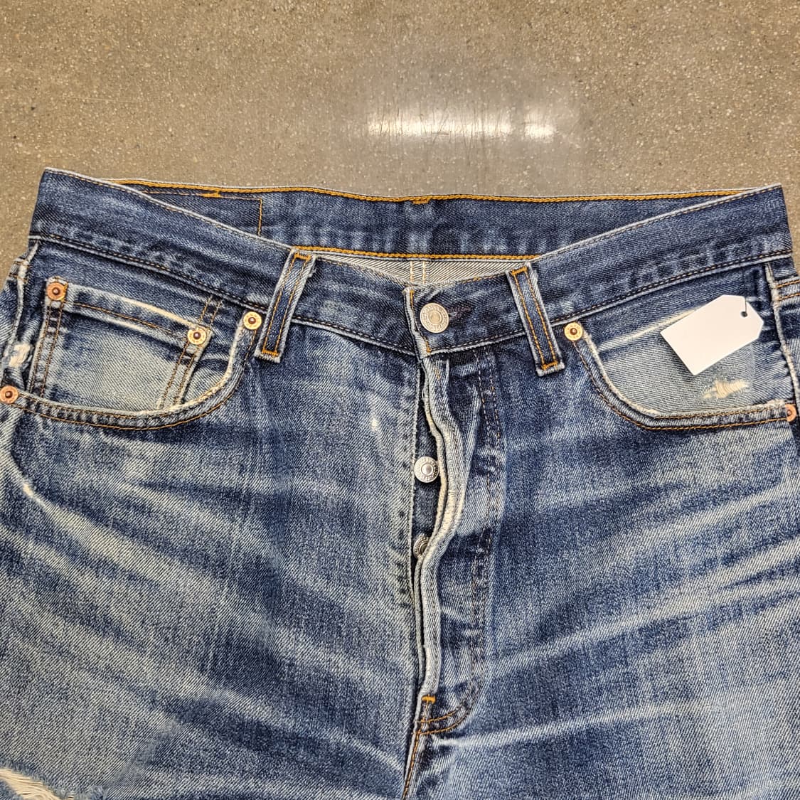 Levi's 리바이스 501 빈티지 데미지 워싱 청바지 상품이미지4