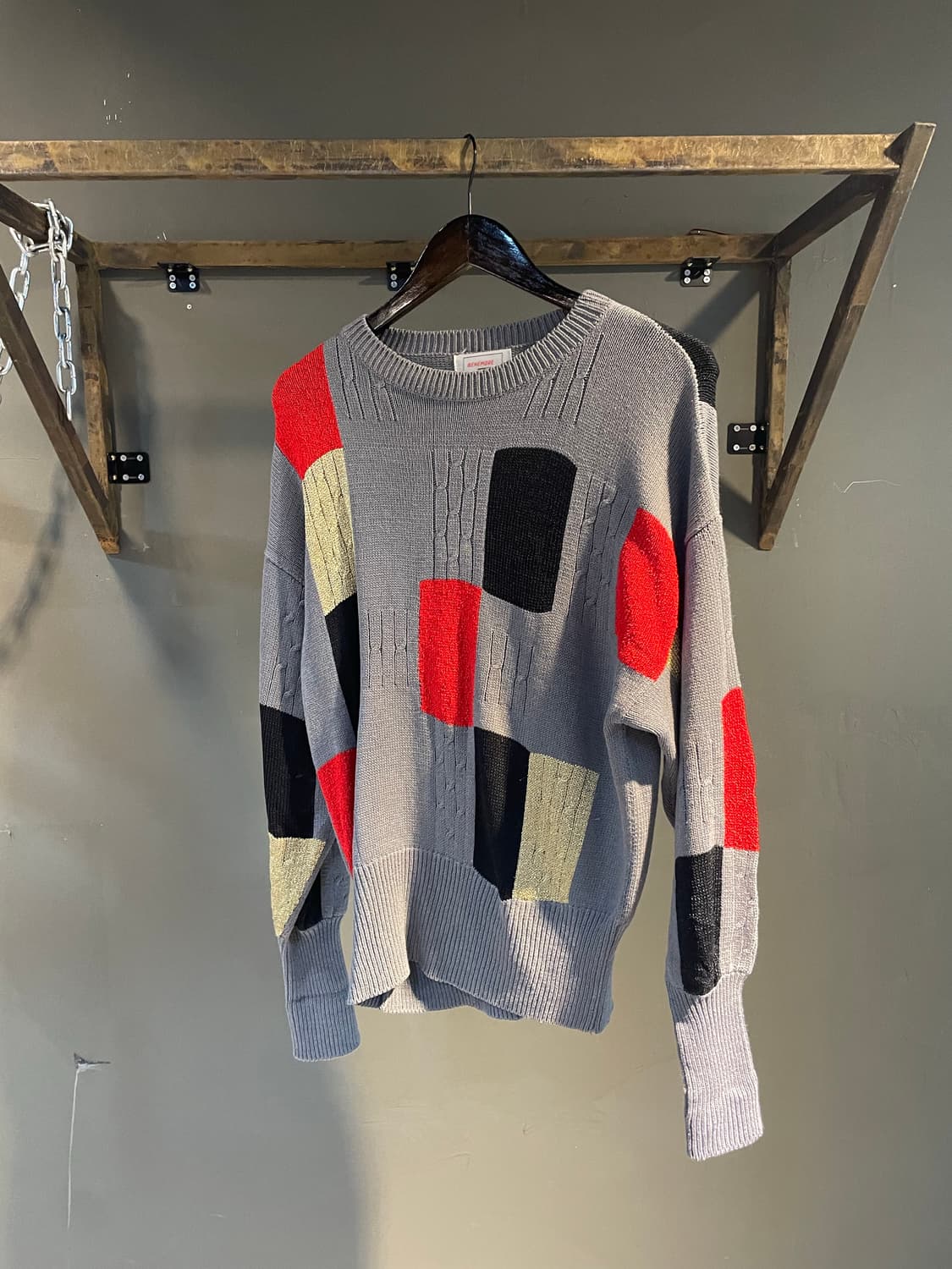 빈타지 컬러패턴 니트 상품이미지1