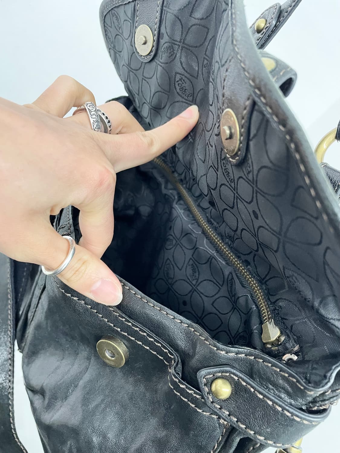 파슬 키 버클 사첼백 상품이미지8