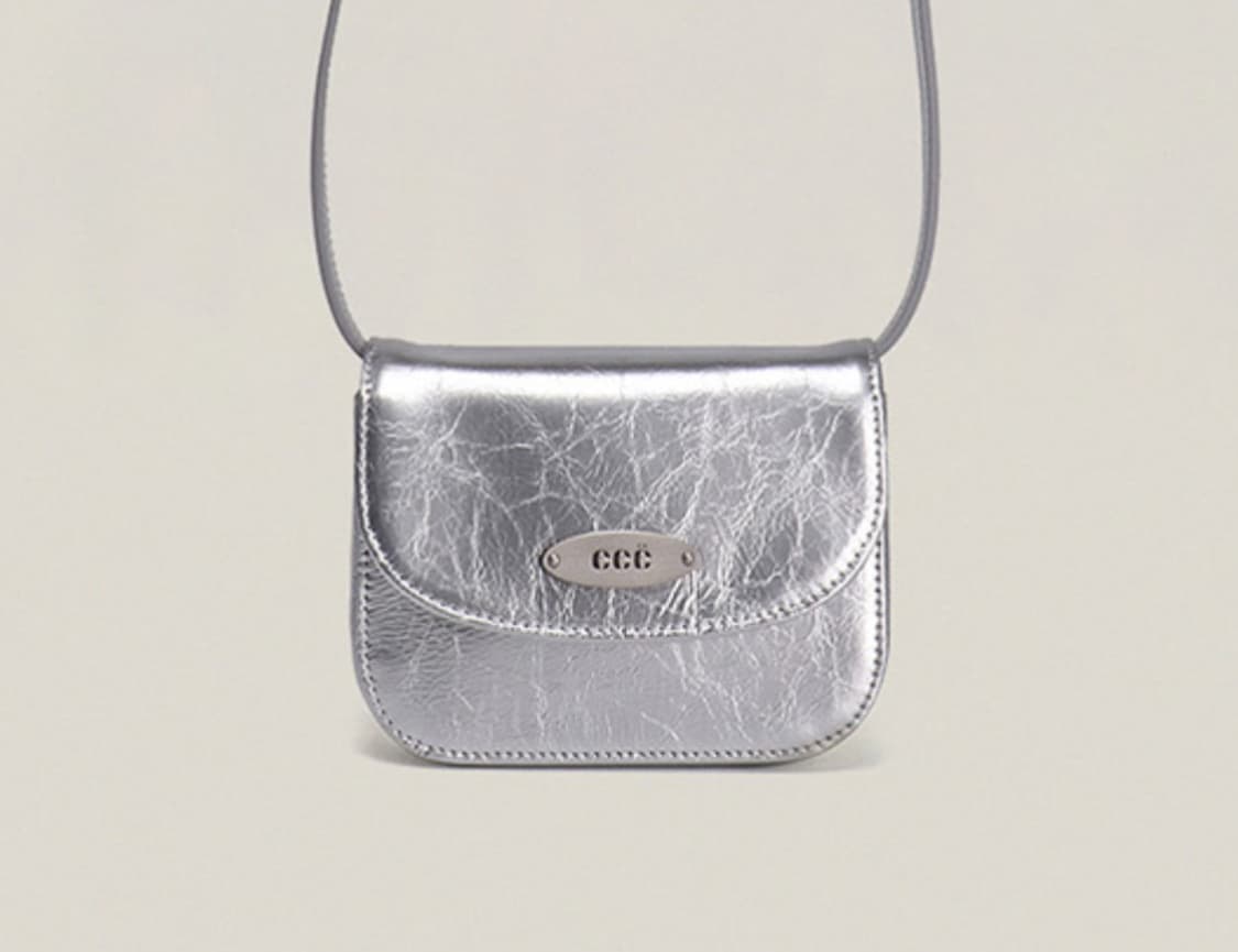 eeë eee 이이에 비비 미니 크로스 백 마이크로백 실버 상품이미지1