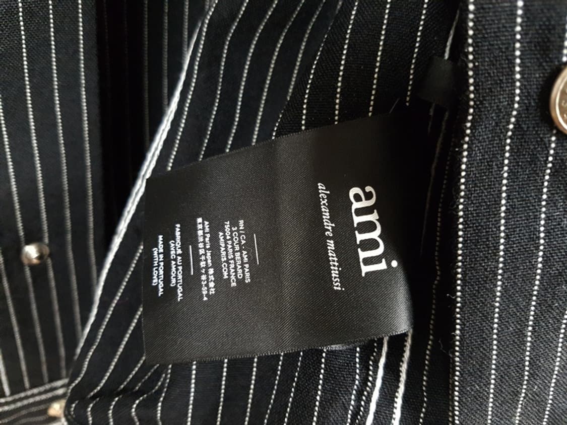 AMI 아미 스트라이프 울 자켓 남성S (90-95) 상품이미지6