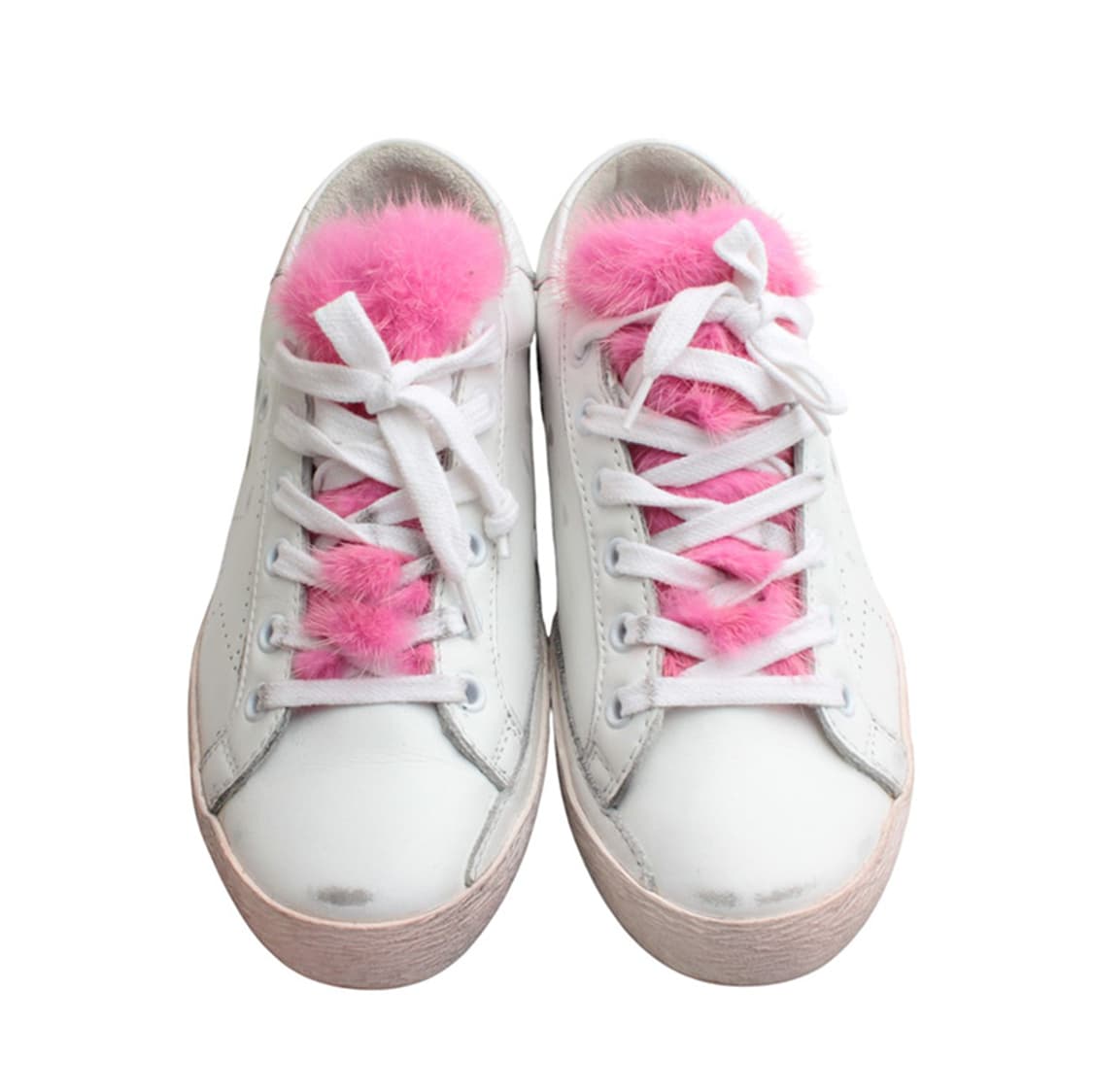 골든구스 화이트 핑크퍼 트림 스니커즈(36) 상품이미지2