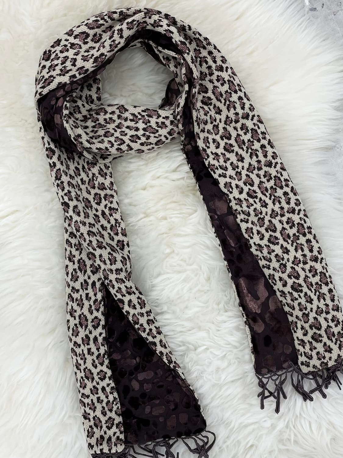 펑크 레오파드 수술 머플러  상품이미지5