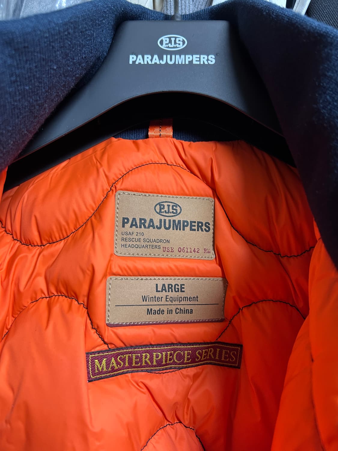파라점퍼스 봄버 자켓 파이어 남색 L 상품이미지6