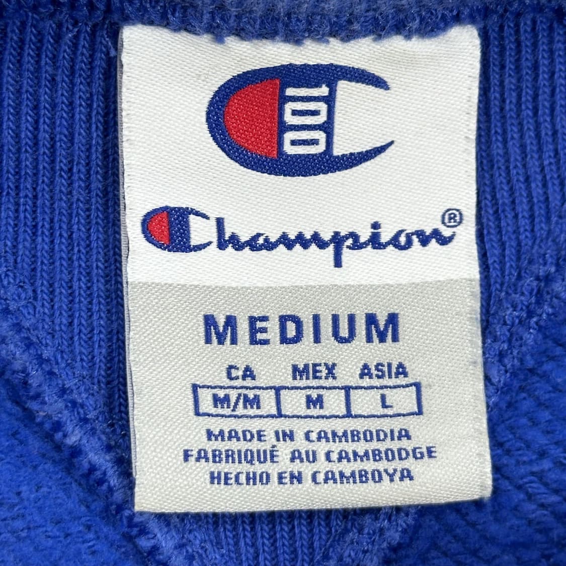 챔피온 애슬레틱 100주년 블루 후드티 (M) 상품이미지6