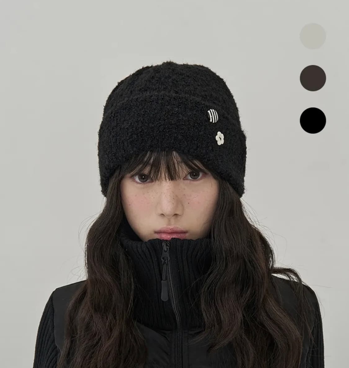 토피우먼 비니 브라운 색상 상품이미지1