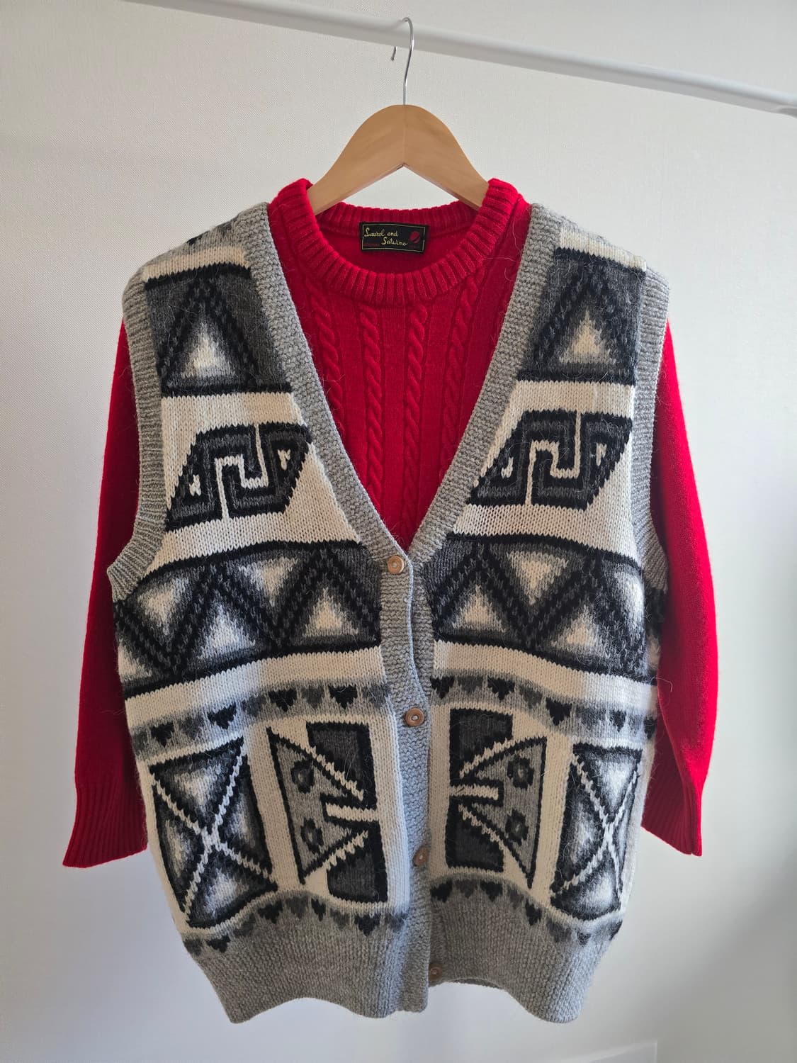 INCA-TEX 페루 알파카100% 잉카패턴 니트 상품이미지9