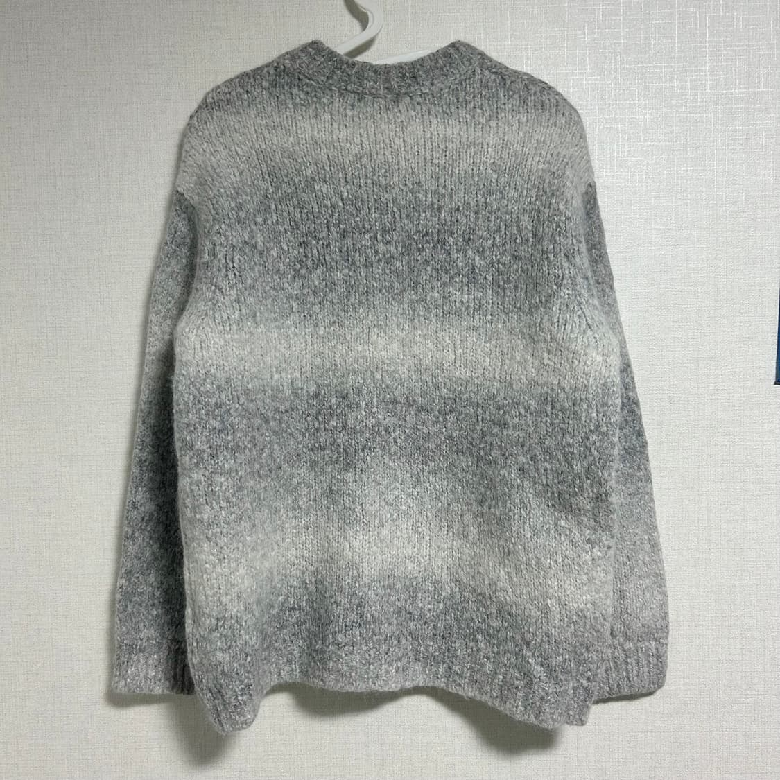coor 쿠어 알파카 그레디언트 스웨트 니트 라이트그레이 M 상품이미지9