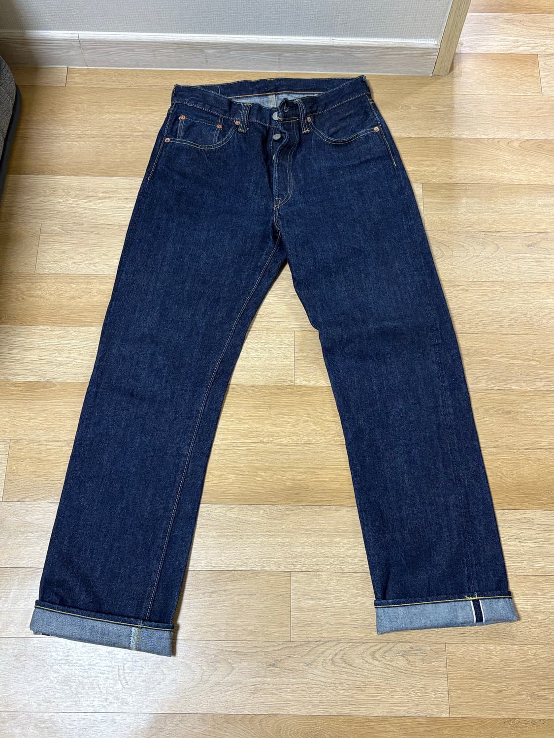 (31)슈가케인 1947 셀비지 데님팬츠 프리휠러스 상품이미지1