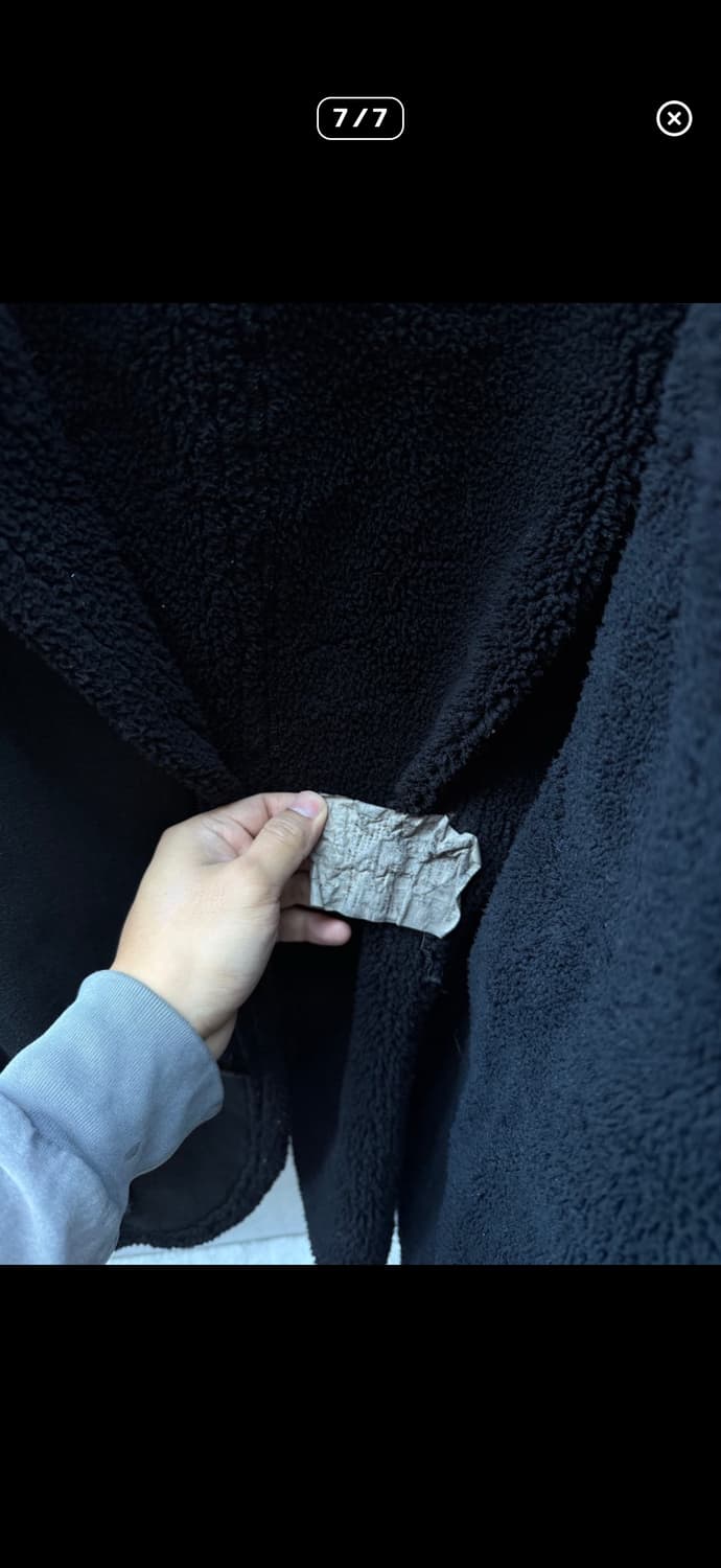 꼼데가르송 옴므 로우컷 쉐어링 무스탕 자켓 상품이미지7