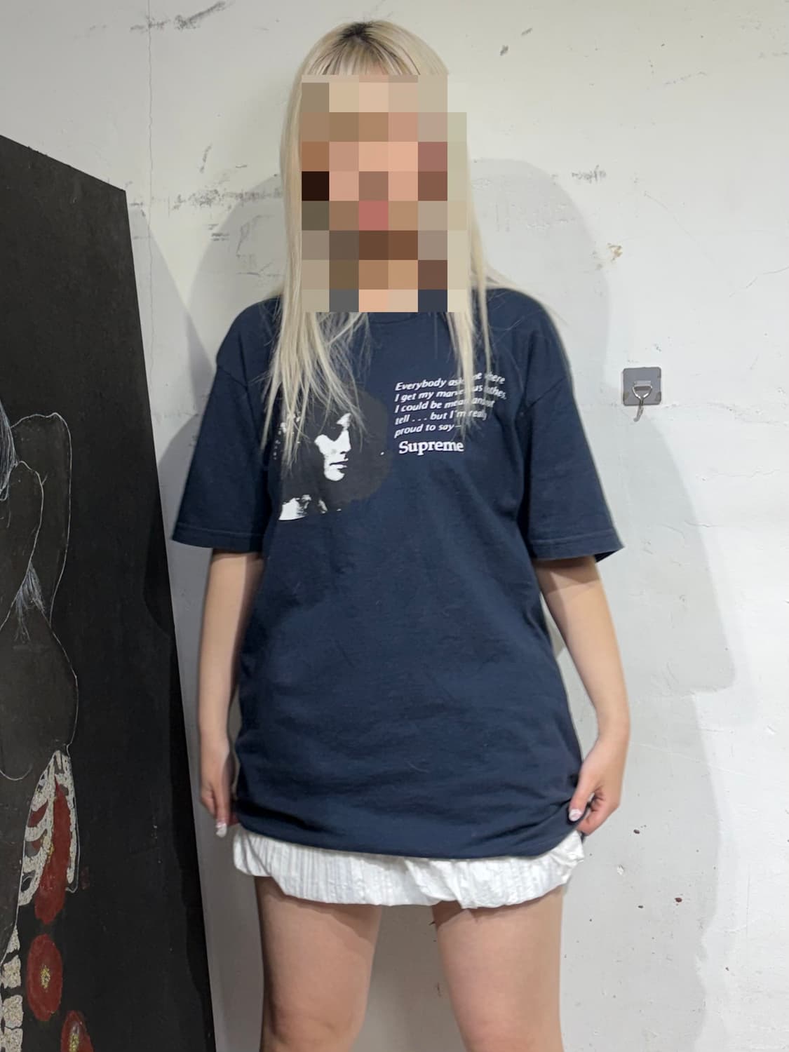 슈프림 mean 프린팅 반팔 티셔츠 L 상품이미지6