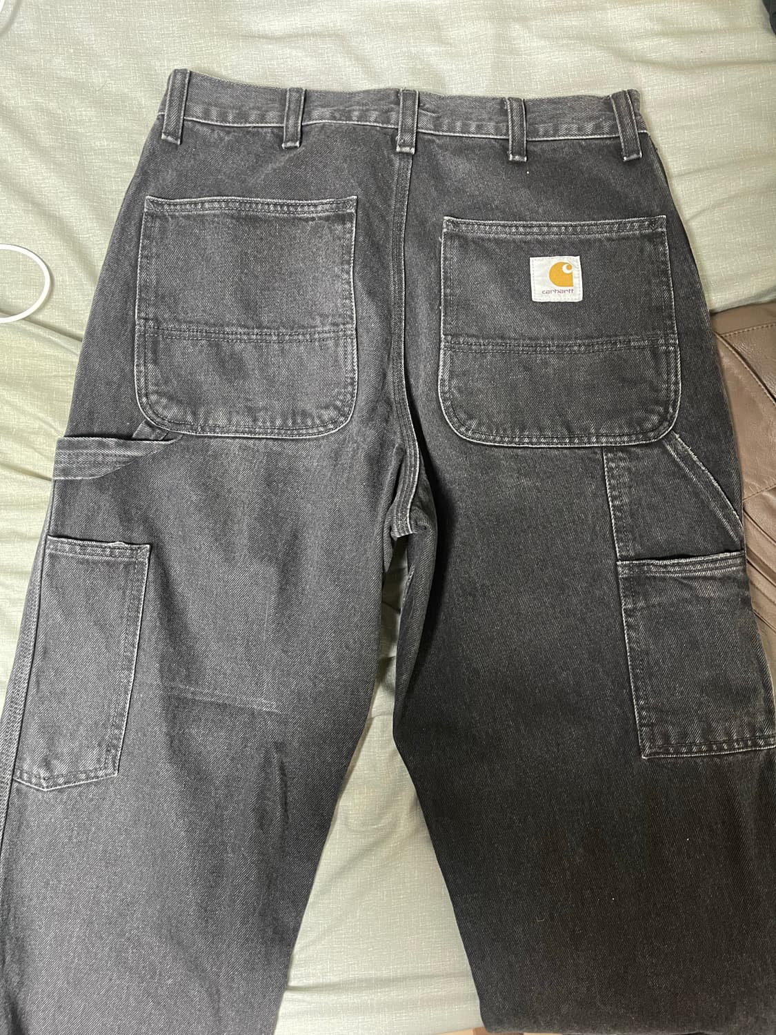 칼하트 더블 니 팬츠 29x32 흑청 상품이미지2