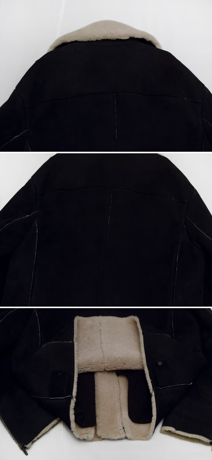 엠비오 (MVIO) 천연 양가죽 스웨이드 무스탕 라이더 자켓 (100+) 상품이미지5