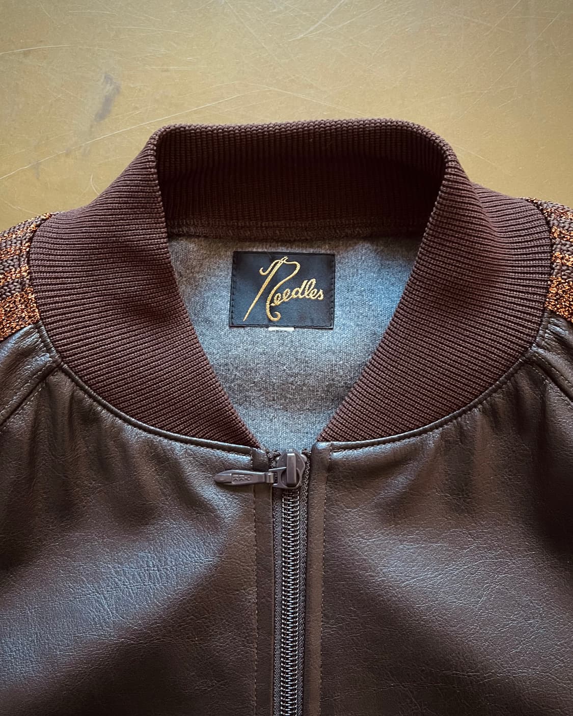 Needles 19fw Synthetic Leather Track JK 상품이미지5