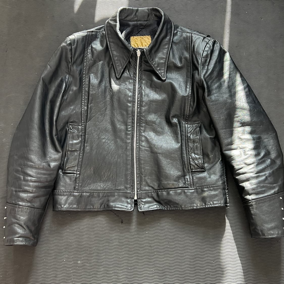 1960s Sears 시어스 차심 싱글 스포츠 레더자켓 (103) 상품이미지1