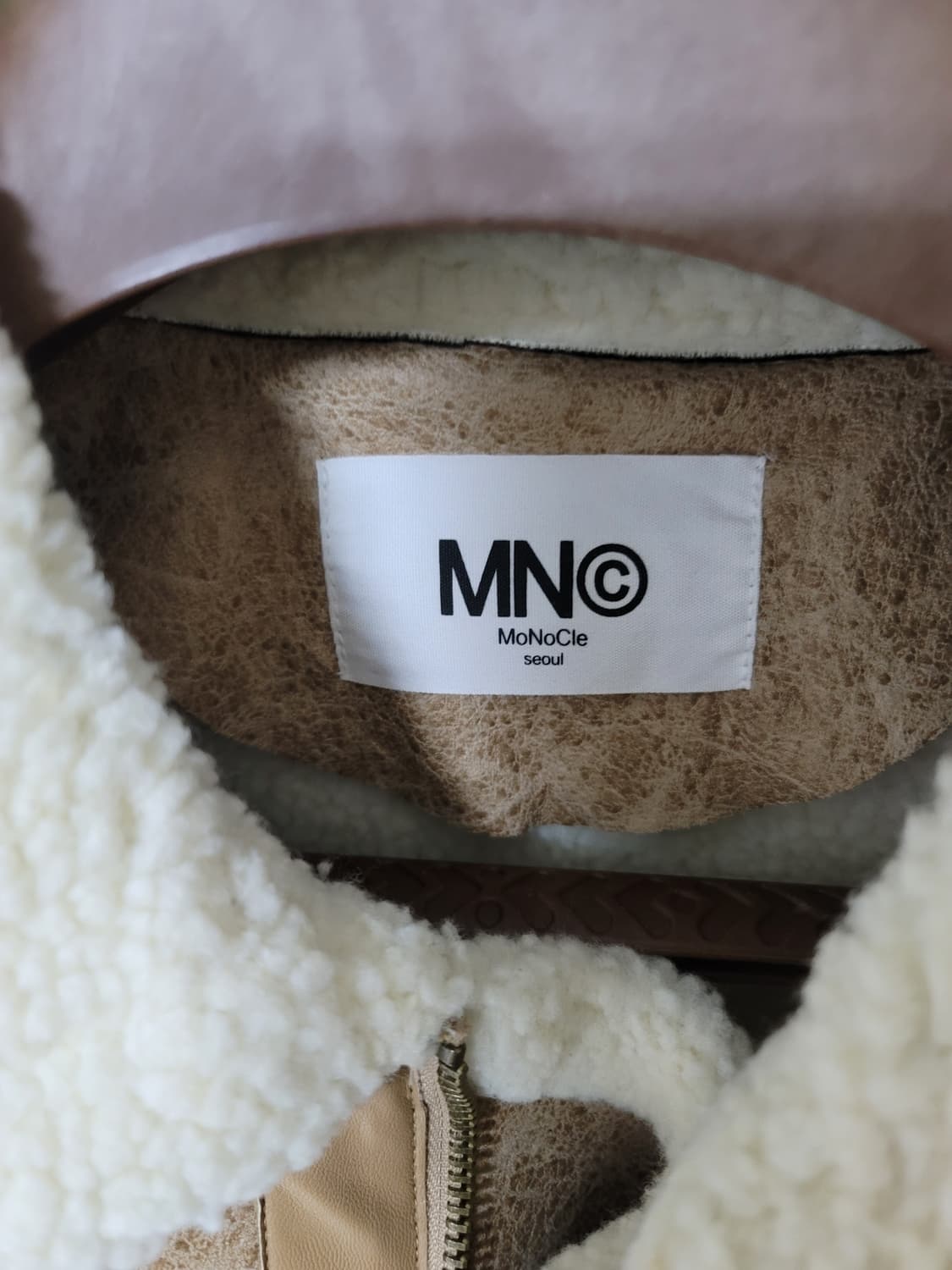 MNC 무스탕 연갈색 L 남성100정사이즈 새제품
 상품이미지3