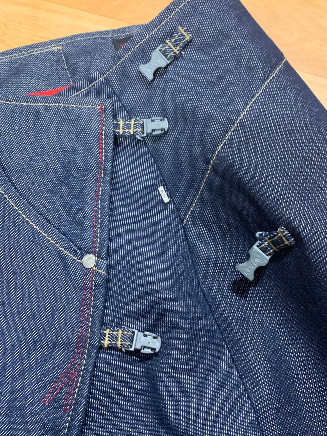 LEVIS 리바이스 엔지니어드 진 데님 랩 스커트(M 사이즈) 상품이미지5