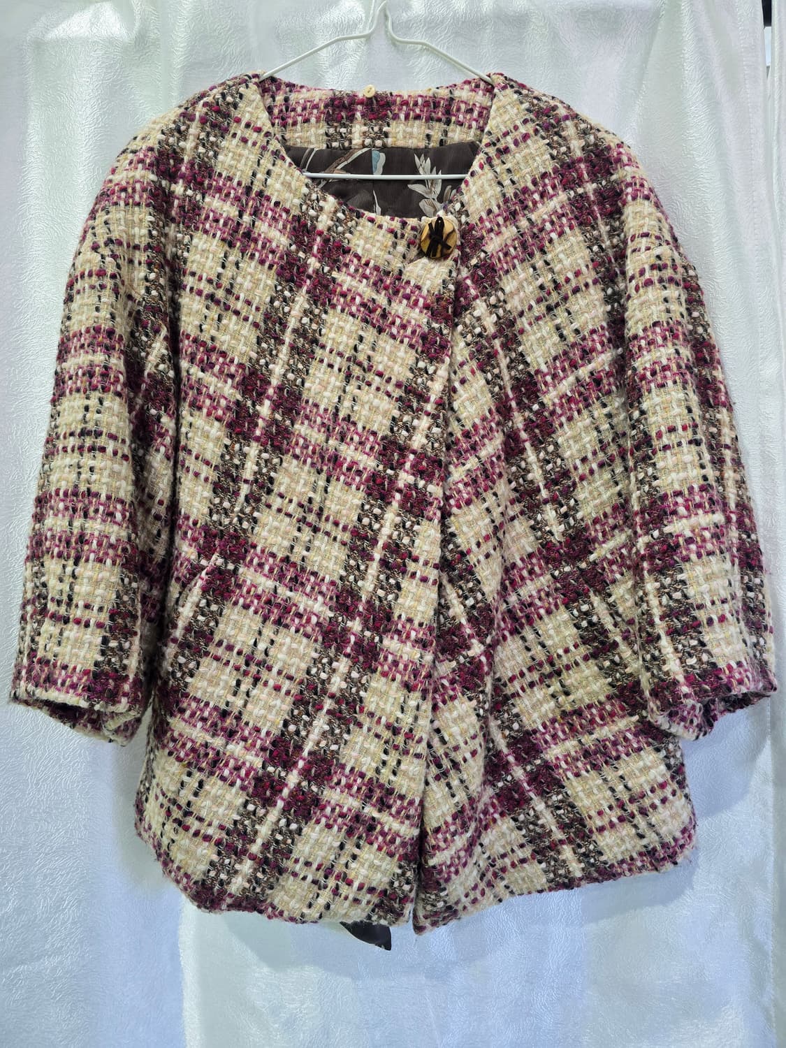 tANKUS 체크 트위드 자켓 M 상품이미지1