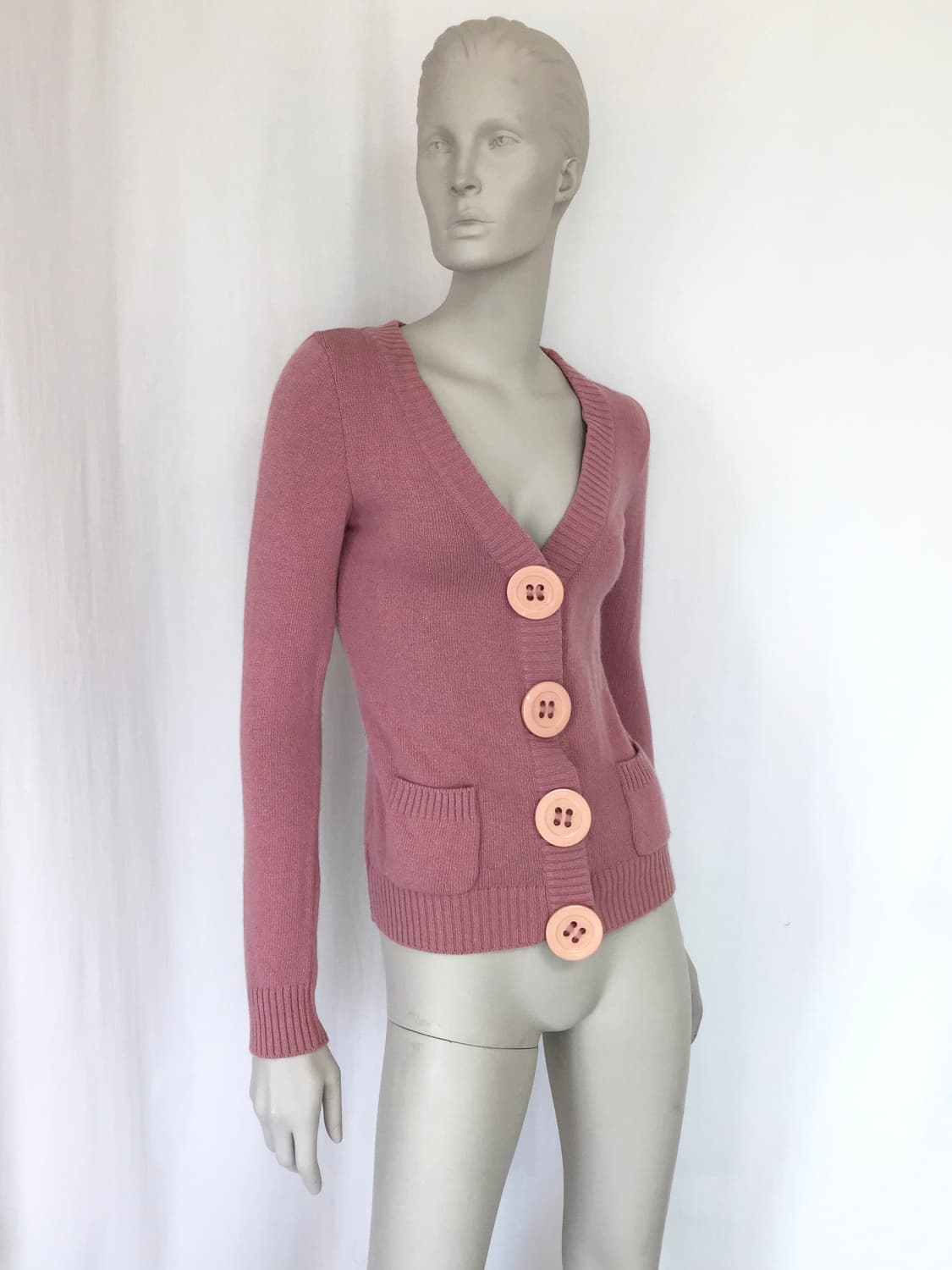 Italy Made Moschino Big button cardigan 상품이미지1