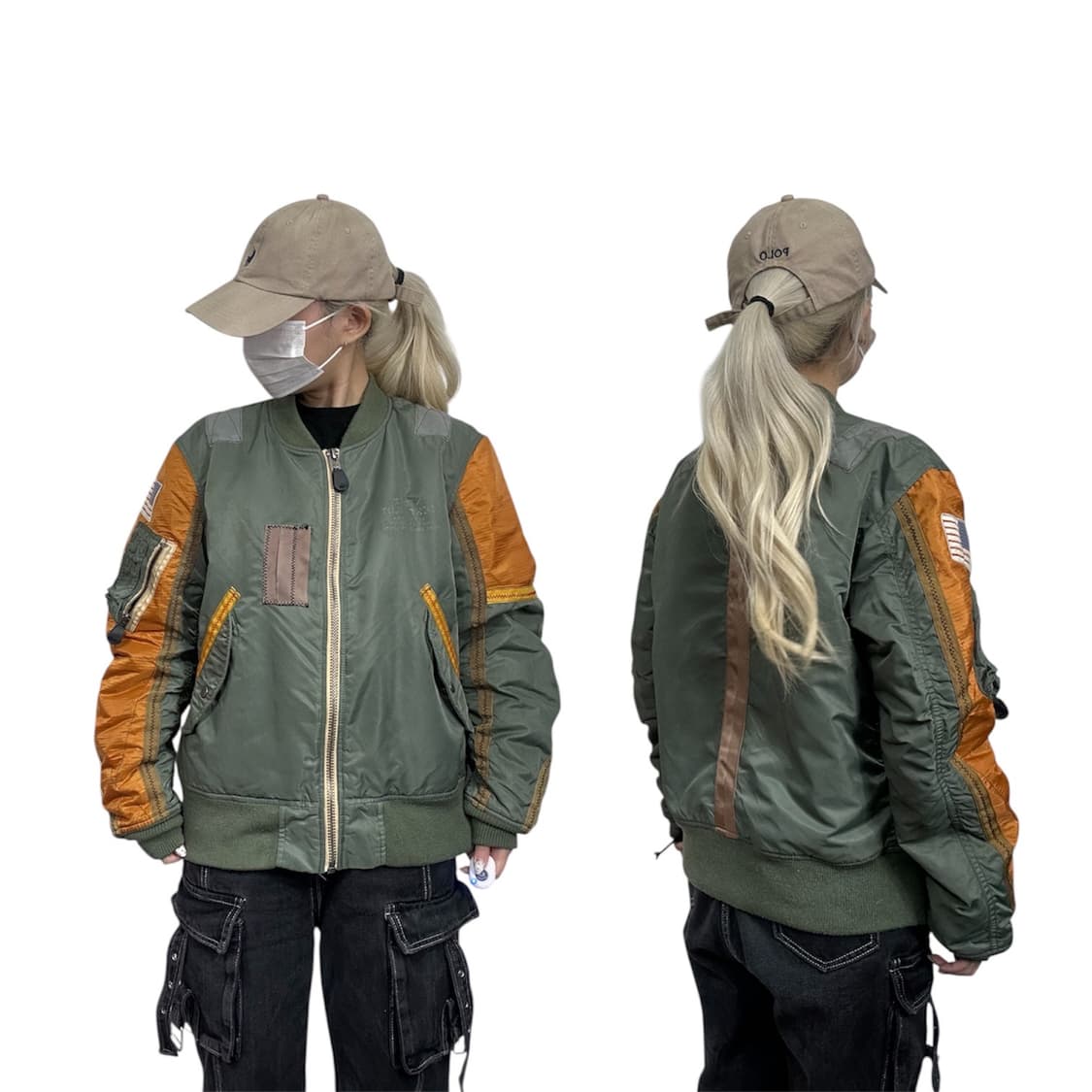 Xtonz 엑스톤즈 항공잠바 카키 ma-1 마원 자켓 M 상품이미지1