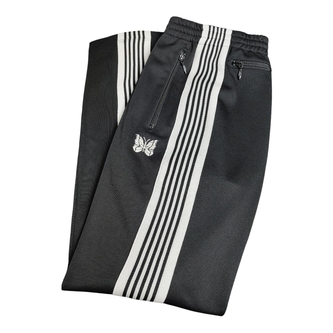 니들스 트랙팬츠 네로우핏 검흰 s사이즈 상품이미지1