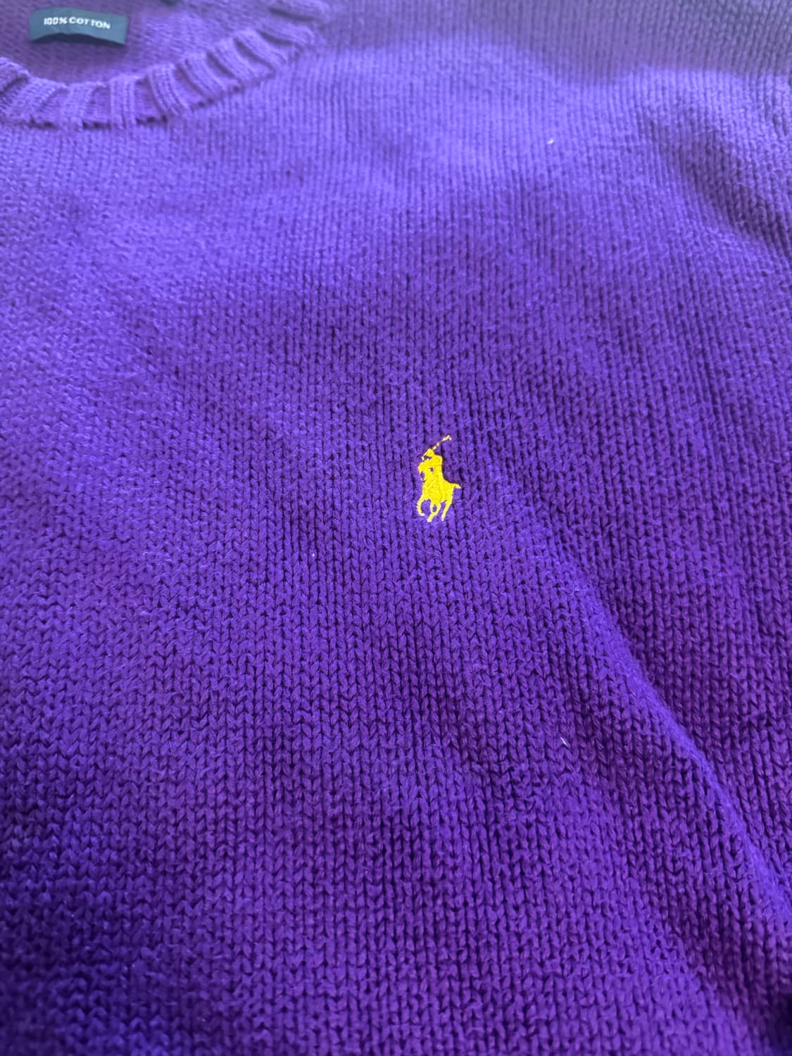폴로 랄프 로렌 퍼플니트 XXL 상품이미지5